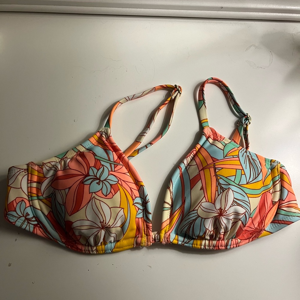 Colorful bikini top!